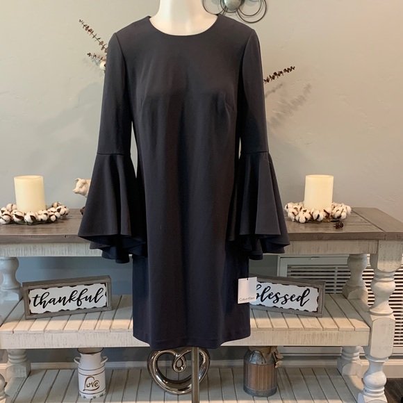 Calvin Klein Dresses & Skirts - Calvin Klein Charcoal Grey Long Sleeve Dress